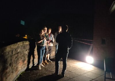 Nachts auf dem Burgturm: Instagram Live TV Session